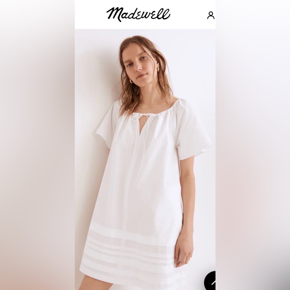 White Tie-Front Blouse